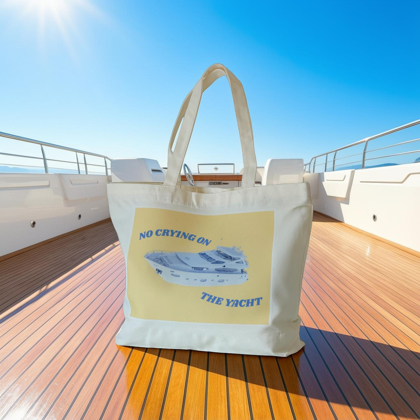 NO CRYING ON THE YACHT